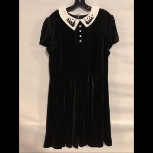 Hell Bunny Velvet Wednesday Addams Dress